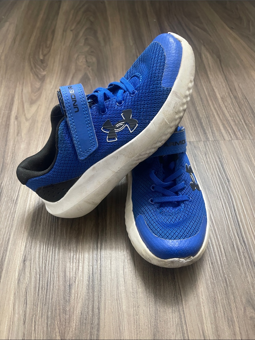 Under Armour Boys' Royal Blue & White Slip-On Sneakers